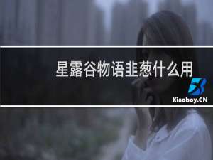 星露谷物语韭葱什么用