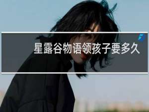 星露谷物语领孩子要多久