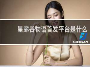 星露谷物语首发平台是什么