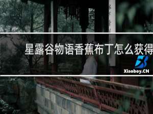 星露谷物语香蕉布丁怎么获得