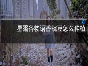 星露谷物语香豌豆怎么种植