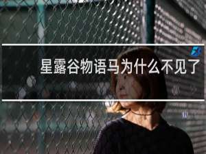 星露谷物语马为什么不见了