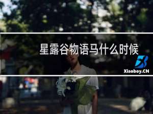 星露谷物语马什么时候