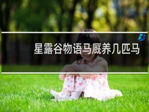 星露谷物语马厩养几匹马