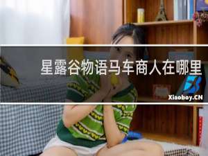 星露谷物语马车商人在哪里