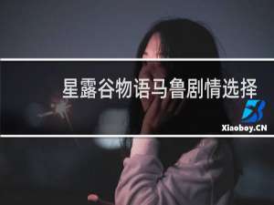 星露谷物语马鲁剧情选择