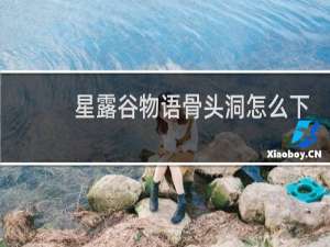 星露谷物语骨头洞怎么下