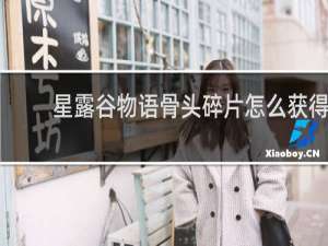 星露谷物语骨头碎片怎么获得