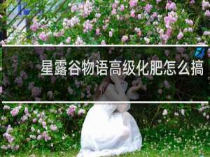 星露谷物语高级化肥怎么搞