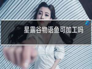 星露谷物语鱼可加工吗
