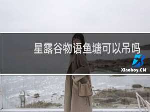 星露谷物语鱼塘可以吊吗