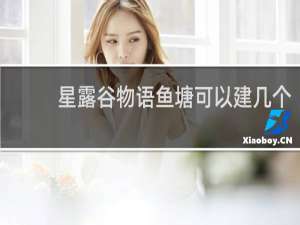 星露谷物语鱼塘可以建几个