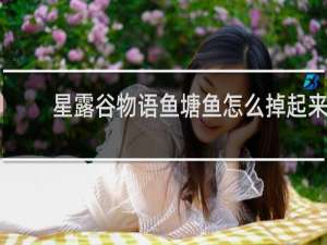 星露谷物语鱼塘鱼怎么掉起来