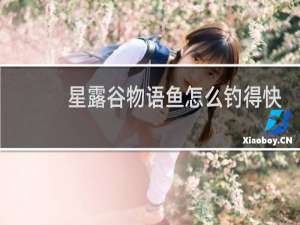 星露谷物语鱼怎么钓得快