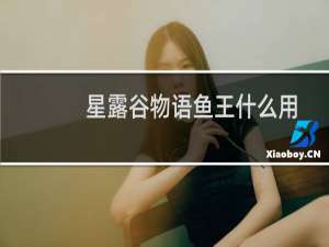 星露谷物语鱼王什么用