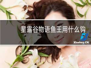 星露谷物语鱼王用什么钩
