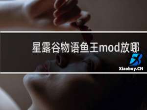 星露谷物语鱼王mod放哪