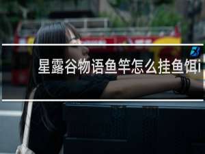 星露谷物语鱼竿怎么挂鱼饵i