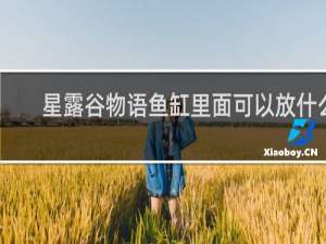 星露谷物语鱼缸里面可以放什么