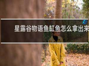 星露谷物语鱼缸鱼怎么拿出来
