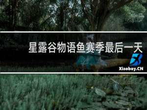 星露谷物语鱼赛季最后一天