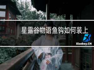 星露谷物语鱼钩如何装上