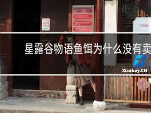 星露谷物语鱼饵为什么没有卖