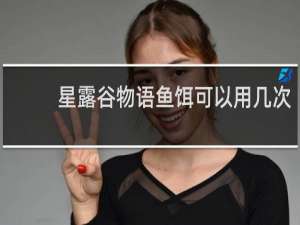 星露谷物语鱼饵可以用几次