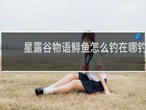 星露谷物语鲟鱼怎么钓在哪钓