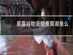 星露谷物语鲤鱼算湖鱼么
