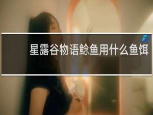 星露谷物语鲶鱼用什么鱼饵