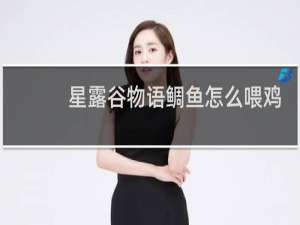 星露谷物语鲷鱼怎么喂鸡