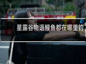 星露谷物语鳗鱼都在哪里钓