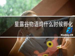 星露谷物语鸡什么时候孵化