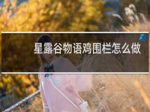 星露谷物语鸡围栏怎么做