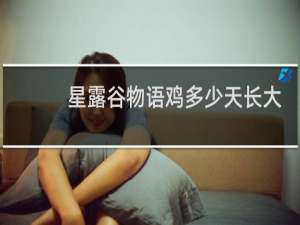 星露谷物语鸡多少天长大