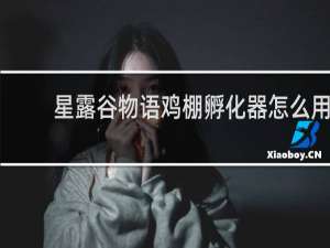 星露谷物语鸡棚孵化器怎么用