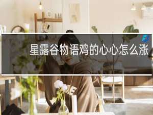 星露谷物语鸡的心心怎么涨