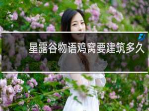 星露谷物语鸡窝要建筑多久