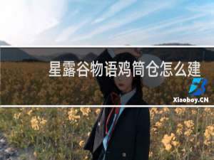 星露谷物语鸡筒仓怎么建