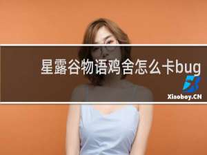 星露谷物语鸡舍怎么卡bug