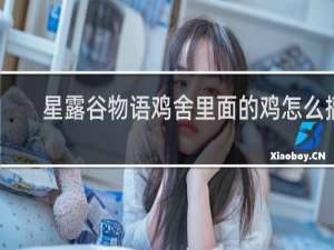 星露谷物语鸡舍里面的鸡怎么搞