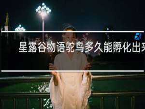 星露谷物语鸵鸟多久能孵化出来