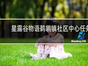 星露谷物语鹈鹕镇社区中心任务
