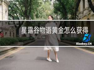 星露谷物语黄金怎么获得