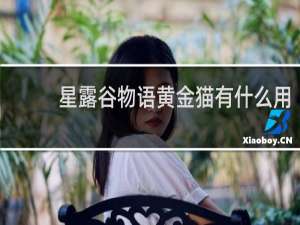 星露谷物语黄金猫有什么用