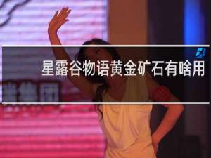 星露谷物语黄金矿石有啥用