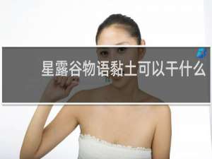星露谷物语黏土可以干什么