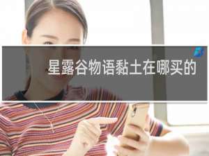 星露谷物语黏土在哪买的