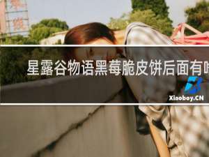 星露谷物语黑莓脆皮饼后面有啥